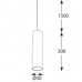 Akcentinis šviestuvas INSIGHT TUBE 10W 3000K 36.0122.31.830